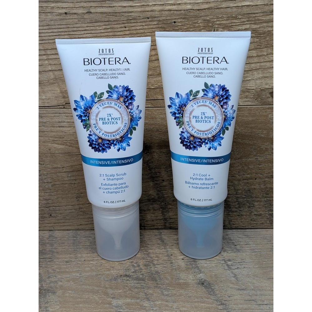 Biotera Intensive Scalp Care System Scrub Shampoo‎ Hydrate Balm 6oz Lot 2